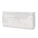 Artiss 180cm LED Buffet Sideboard Cabinet High Gloss Storage Cupboard Drawers
