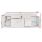 Artiss 180cm LED Buffet Sideboard Cabinet High Gloss Storage Cupboard Drawers