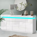 Artiss 180cm LED Buffet Sideboard Cabinet High Gloss Storage Cupboard Drawers