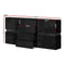 Artiss Buffet Sideboard Cabinet High Gloss Storage Cupboard Doors Drawer RGB LED