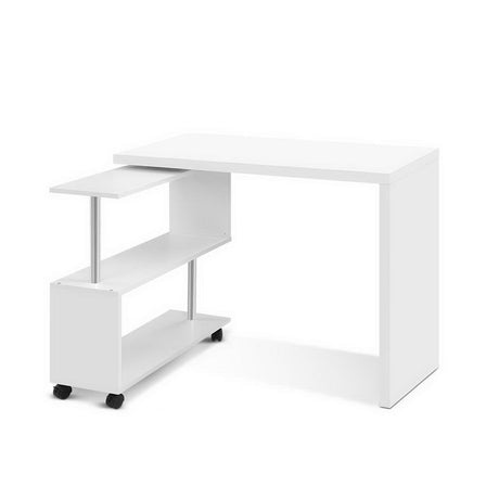 Artiss Office Computer Desk Corner Study Table Workstation Bookcase Swivel