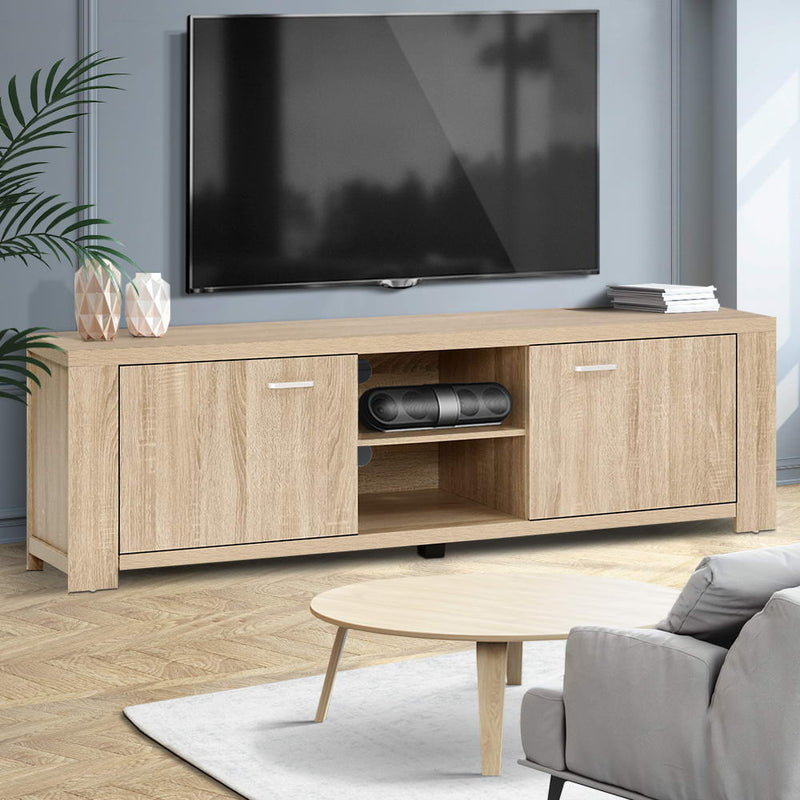 Artiss TV Cabinet Entertainment Unit TV Stand Display Shelf Storage Cabinet Wooden
