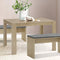 Artiss Wooden Dining Table NATU 120cm 4 Seater Kitchen Rectangular Modern Oak