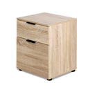 2 Drawer Filing Cabinet Office Shelves Storage Drawers Cupboard Wood File Home