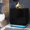 Artiss Bedside Tables Side Table RGB LED Lamp 3 Drawers Nightstand Gloss Black