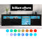 Artiss TV Cabinet Entertainment Unit Stand RGB LED Gloss 3 Doors 180cm Black