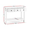 Hallway Console Table Hall Side Entry 3 Drawers Display White Desk Furniture