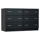 Artiss 6 Chest of Drawers Cabinet Dresser Table Tallboy Lowboy Storage Black