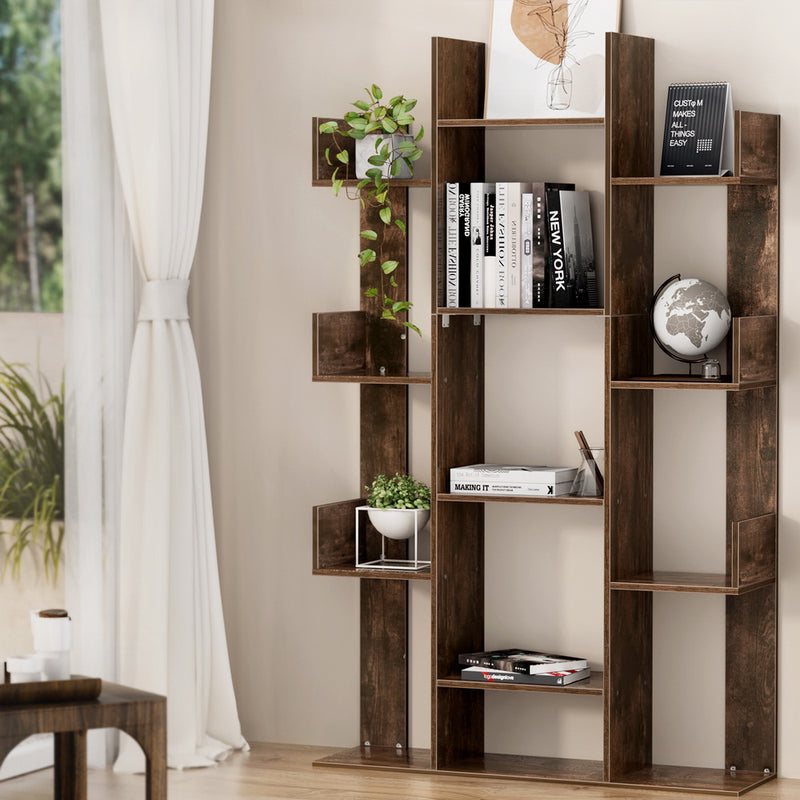 Artiss Tree-Shaped Bookshelf ROMI Walnut