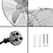 Devanti 40cm 16 Wall Mountable Fan - Silver"