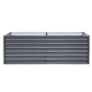 Greenfingers Garden Bed 240X80X77CM Galvanised Raised Steel Instant Planter 2N1