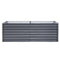 Greenfingers Garden Bed 240X80X77CM Galvanised Raised Steel Instant Planter 2N1