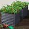 Greenfingers Garden Bed 2PCS 100X100X77CM Galvanised Steel Raised Planter