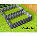 Greenfingers Garden Bed 2PCS 120X90X30CM Galvanised Steel Raised Planter