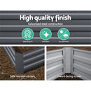 Greenfingers Garden Bed 2PCS 120X90X30CM Galvanised Steel Raised Planter