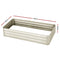Greenfingers Garden Bed 2PCS 210X90X30cm  Galvanised Steel Raised Planter Cream