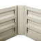 Greenfingers Garden Bed 2PCS 210X90X30cm  Galvanised Steel Raised Planter Cream