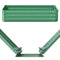 Greenfingers Garden Bed 2PCS 120X90X30CM Galvanised Steel Raised Planter Green