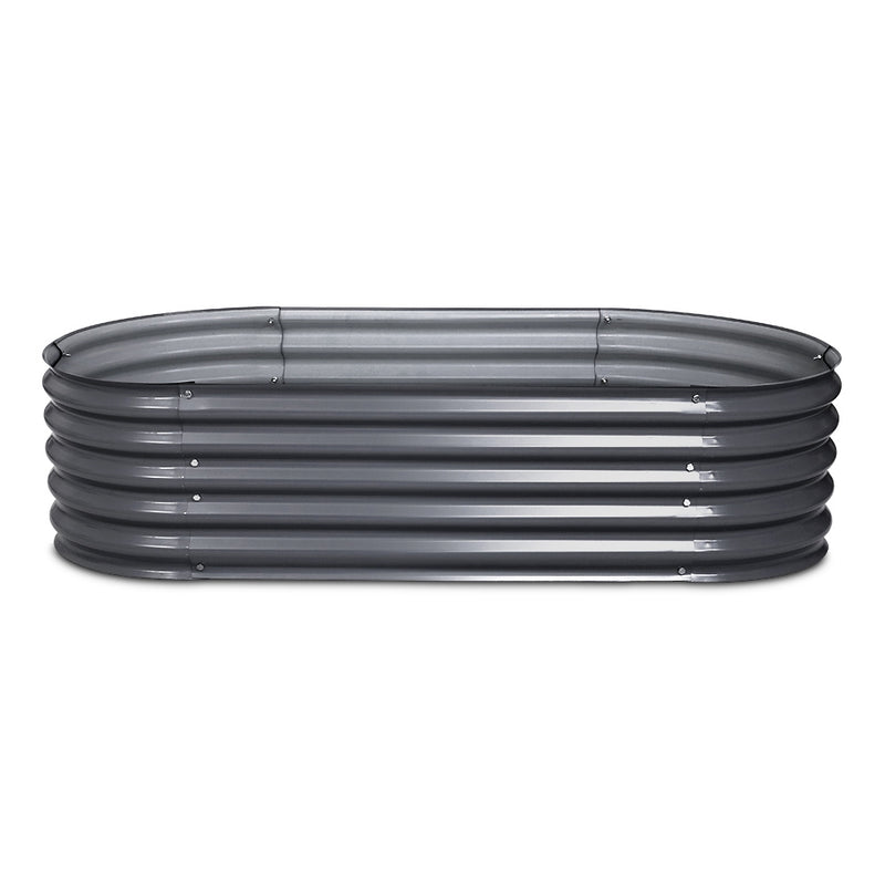Greenfingers 160X80X42CM Galvanised Raised Garden Bed Steel Instant Planter