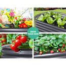 Greenfingers 160X80X42CM Galvanised Raised Garden Bed Steel Instant Planter