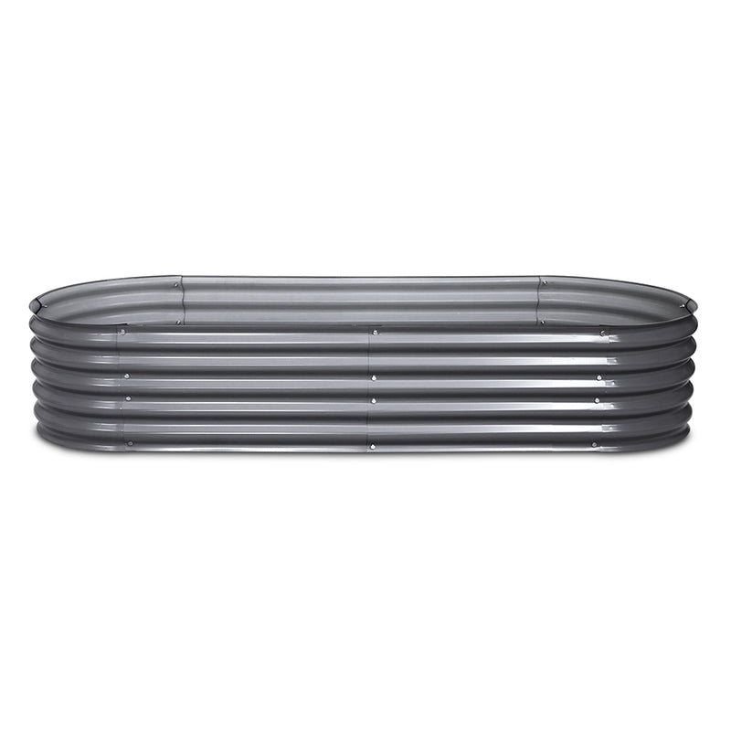Greenfingers 240X80X42CM Galvanised Raised Garden Bed Steel Instant Planter