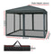 Instahut Gazebo Pop Up Marquee 3x3 Wedding Side Mesh Wall Outdoor Gazebos Grey