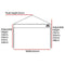 Instahut Gazebo Pop Up Marquee 3x3 Outdoor Wedding Base Pod Kit Black