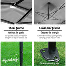 Instahut Gazebo Pop Up Marquee 3x6 Outdoor Wedding Gazebos Base Pod Kit Black