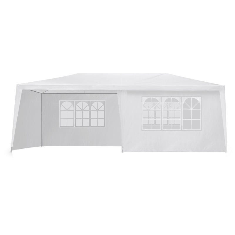 Instahut Gazebo 3x6m Outdoor Marquee Side Wall Party Wedding Tent Camping White 6 Panel