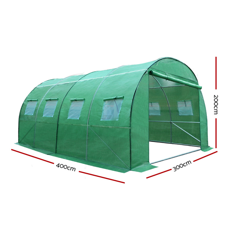 Greenfingers Greenhouse 4X3X2M Garden Shed Green House Polycarbonate Storage