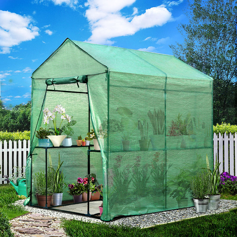 Greenfingers Greenhouse Garden Shed Green House 1.9X1.2M Storage Plant Lawn