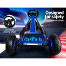 RIGO Kids Pedal Go Kart Car Ride On Toys Racing Bike Blue