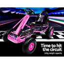 RIGO Kids Pedal Go Kart Car Ride On Toys Racing Bike Pink