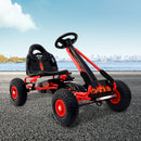 RIGO Kids Pedal Go Kart Car Ride On Toys Racing Bike Red