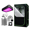 Greenfingers Grow Tent 1000W LED Grow Light 90X90X180cm Mylar 6" Ventilation