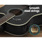 Alpha 41 Inch Electric Acoustic Guitar Wooden Classical Full Size EQ Capo Black"