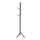 Artiss Wooden Clothes Stand with 6 Hooks - Black