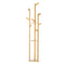 Clothes Rack Coat Stand 165cm 9 Hooks Tree Shelf Bamboo