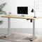 Artiss Electric Standing Desk Motorised Adjustable Sit Stand Desks Grey Oak