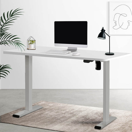 Artiss Electric Standing Desk Motorised Adjustable Sit Stand Desks Grey White