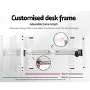 Artiss Electric Standing Desk Motorised Adjustable Sit Stand Desks White Oak