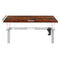 Artiss Electric Standing Desk Motorised Adjustable Sit Stand Desks White Brown