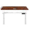 Artiss Electric Standing Desk Adjustable Sit Stand Desks White Brown 140cm
