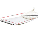 Gardeon Swing Double Hammock Bed Cream