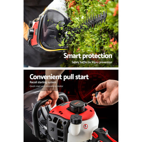 Giantz 26CC Petrol Hedge Trimmer Commercial Clipper Saw Blade Cordless Pruner
