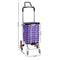 Foldable Shopping Cart Trolley Stainless Steel Basket Luggage Grocery Portable