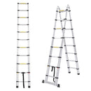 3.8M Telescopic Aluminium Multipurpose Ladder Extension Alloy Extendable Step