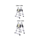 1.6M+1.6M Telescopic Aluminium Multipurpose Ladder Extension Alloy Extendable Step