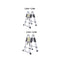 1.6M+1.6M Telescopic Aluminium Multipurpose Ladder Extension Alloy Extendable Step