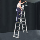 1.6M+1.6M Telescopic Aluminium Multipurpose Ladder Extension Alloy Extendable Step